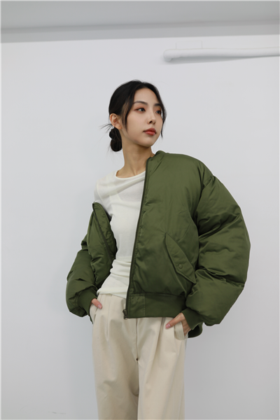 鋪棉緞面外套